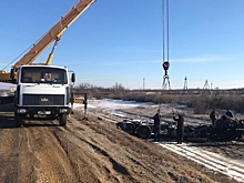 На трассе под Волгоградом устраняют последствия ДТП с возгоранием двух фур