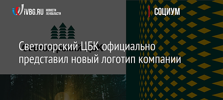 Светогорский ЦБК официально представил новый логотип компании