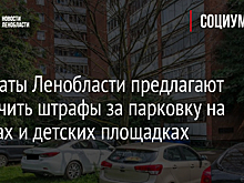 Депутаты Ленобласти предлагают увеличить штрафы за парковку на газонах и детских площадках
