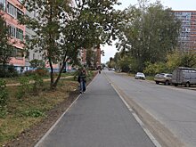 На улице Грибоедова в Ижевске построили новый тротуар