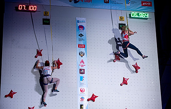 Россиянка Каплина обновила мировой рекорд в скорости на ЧЕ по скалолазанию в Москве