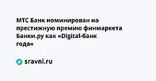 МТС Банк номинирован на престижную премию финмаркета Банки.ру как «Digital-банк года»