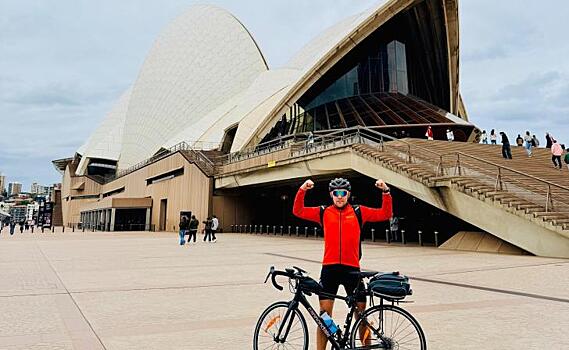 Курянин Михаил Алистер проехал на велосипеде 1520 км по Австралии