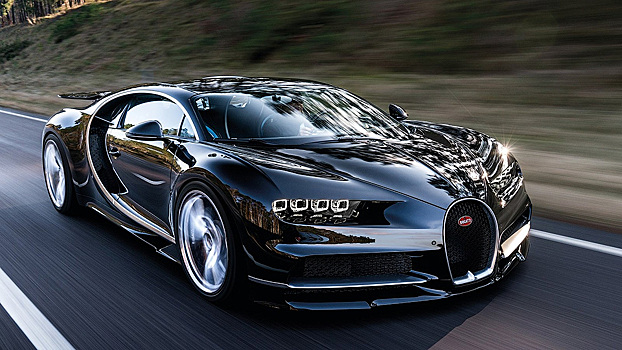 Bugatti Chiron разгоняется с 0 до 351 км/ч За 21 секунду