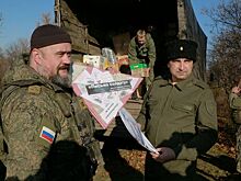 Воины казачьего полка в ЛНР получили помощь с Дона