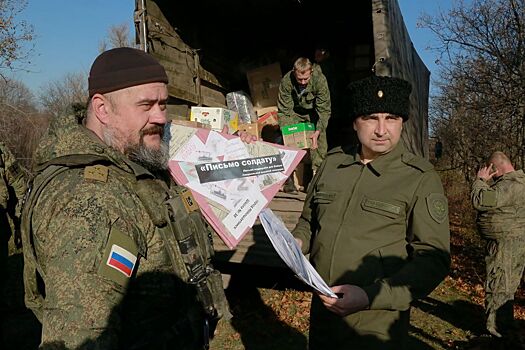 Воины казачьего полка в ЛНР получили помощь с Дона