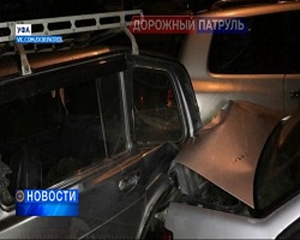 По вине пьяного водителя в Уфе столкнулись пять автомобилей