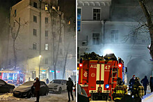 На Мясницкой улице в Москве из-за пожара перекрыли движение