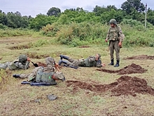 Молодые солдаты на полигоне под Волгоградом завершили курс начальной подготовки