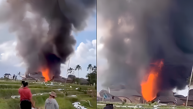 На Бали сгорел один из самых известных экокурортов