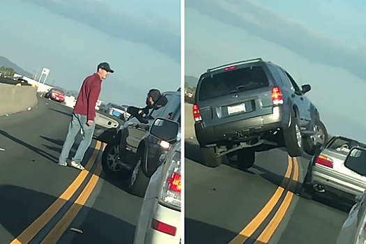 Мгновенная карма: хам на дороге получил урок по собственной глупости