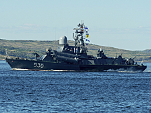 Военный корабль РФ столкнулся с судном в Дании