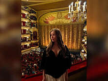 Дочь актрисы Пересильд Анна в платье с декольте пришла на балет в театр