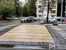 Новые пластиковые переходы установили на улицах Маршала Тухачевского и Генерала Глаголева