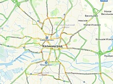 Карта пробок: ситуация на дорогах Калининграда на утро вторника 19 декабря