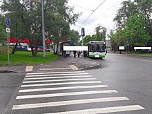 В Яхромском проезде восстановили разметку пешеходного перехода