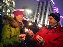 Встреча Нового года в Москве продолжалась всю ночь