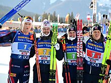 Норвегия победила в мужской эстафете на этапе Кубка мира по биатлону — 2025/2026 в Хохфильцене, Франция стала второй