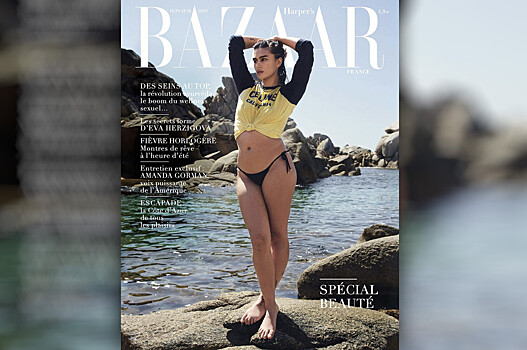 Джилл Кортлев стала героиней обложки Harper's Bazaar