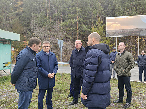 Челябинскому губернатору Текслеру показали новый мост в Трехгорном