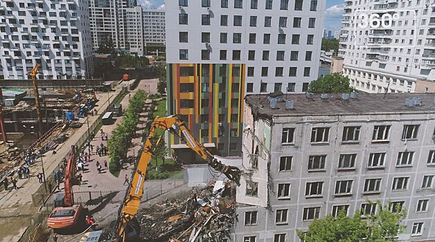 В Москве снесено 96% пятиэтажек «первой волны»