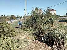 Общественники из села Цибанобалка под Анапой расчищают паводковые стоки