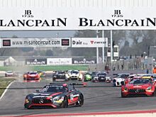 Дважды в одну воронку: Бук и Перера отстояли победу и в основной гонке Blancpain GT Sprint в Мизано