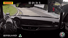 Видео: Alfa Romeo Stelvio стал быстрейшим кроссовером Нюрбургринга