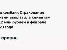 Совкомбанк Страхование Жизни выплатила клиентам 56,2 млн рублей в феврале 2023 года