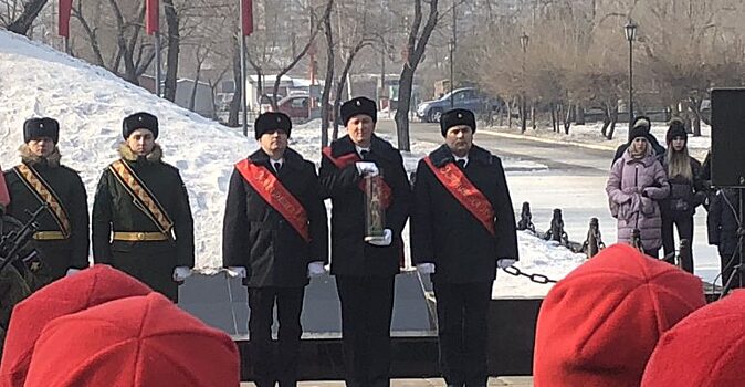 Хакасия приняла эстафету, посвященную 75-летию Победы в ВОВ