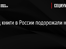 За год книги в России подорожали на 20%