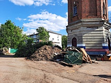 Началось благоустройство площади у водонапорной башни в Арзамасе