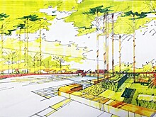 На берегу Черной речки появится общественное пространство — с летней эстрадой, кафе и террасами