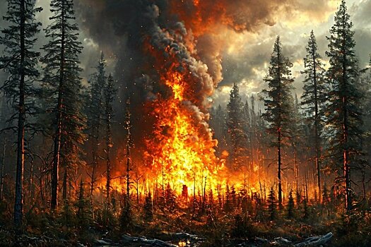 В России за сутки потушили 10 лесных пожаров в семи регионах