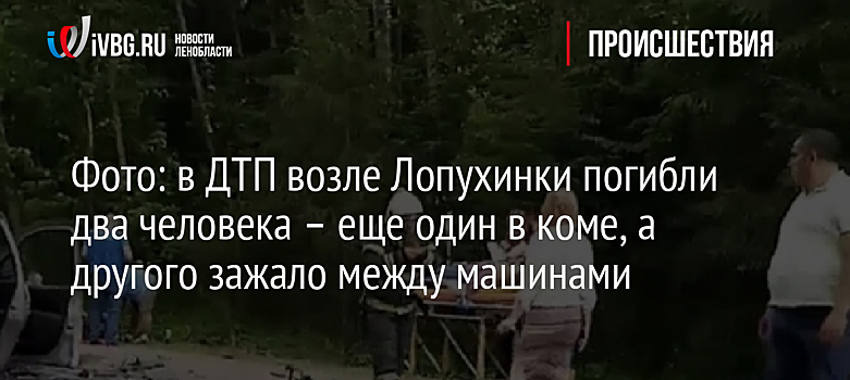Фото: в ДТП возле Лопухинки погибли два человека – еще один в коме, а другого зажало машинами