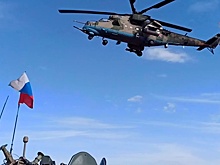 Поддержка с воздуха: как российские Ми-8 и Ми-35 прикрывают гражданских на трассе М-4 в Сирии