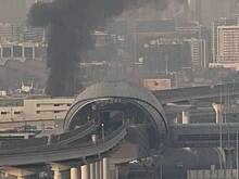 Пожар произошел в аэропорту Дубая после атаки беспилотника