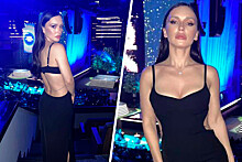 Ольга Серябкина вышла на публику в платье с разрезами и голой спиной