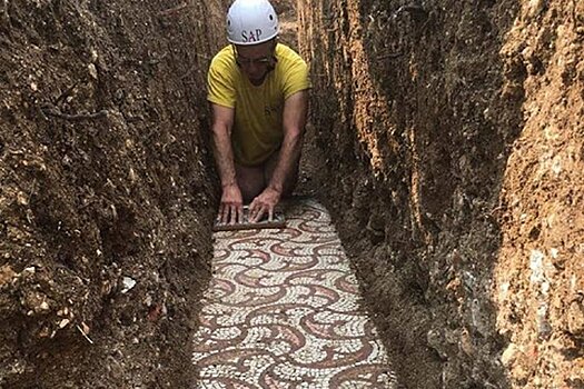 В Италии найдена Римская мозаика третьего века