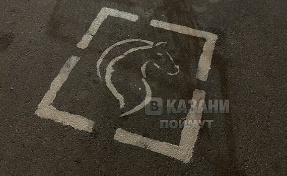 Соцсети: на парковке казанского ЦУМа появилась необычная разметка