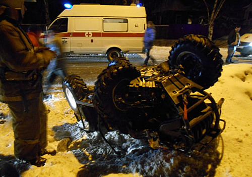 Разбились на квадроцикле