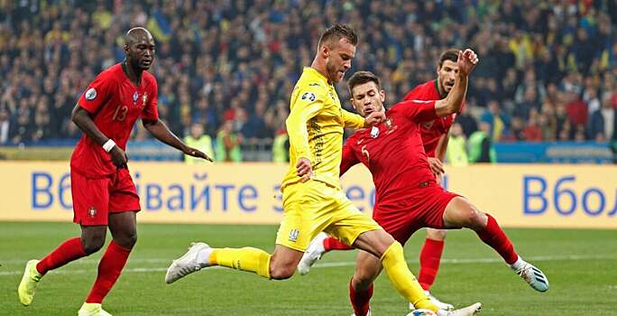Украина нанесла 5 ударов по воротам, Португалия – 23