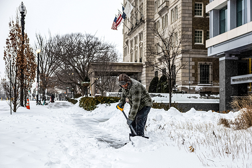 Уборка снега в Вашингтоне