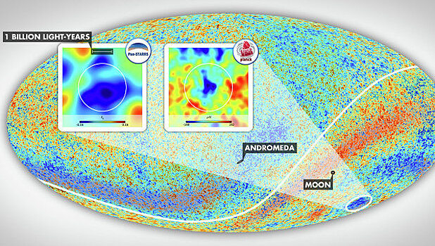 Раскрыта природа загадочного холодного пятна Большого взрыва