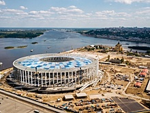 На нижегородском стадионе смонтировали кровлю над зрительскими трибунами