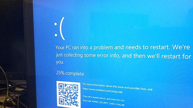 Обновление Windows вызвало синий экран смерти