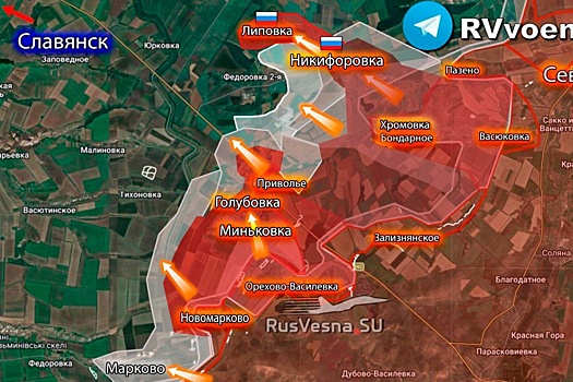 Армия России прорвалась к Славянску на два километра