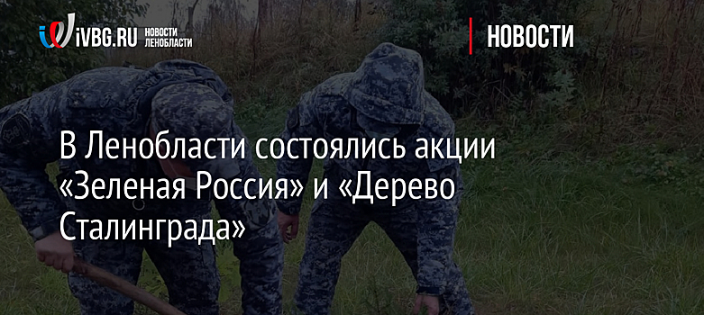 ЛНР присоединилась к акции по высадке деревьев "Сохраним лес" в качестве региона России