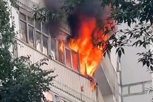 В Москве в жилом доме произошел пожар после взрыва