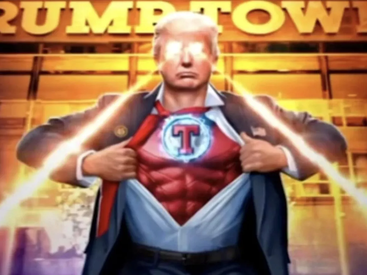 Трамп в образе супергероя анонсировал на 15 декабря «важное объявление»
